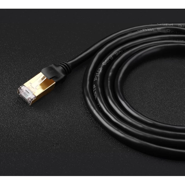 Патчкорд Ugreen Ethernet RJ45 Cat 7 STP LAN 10Gbps 2m Black (UGR414BLK)