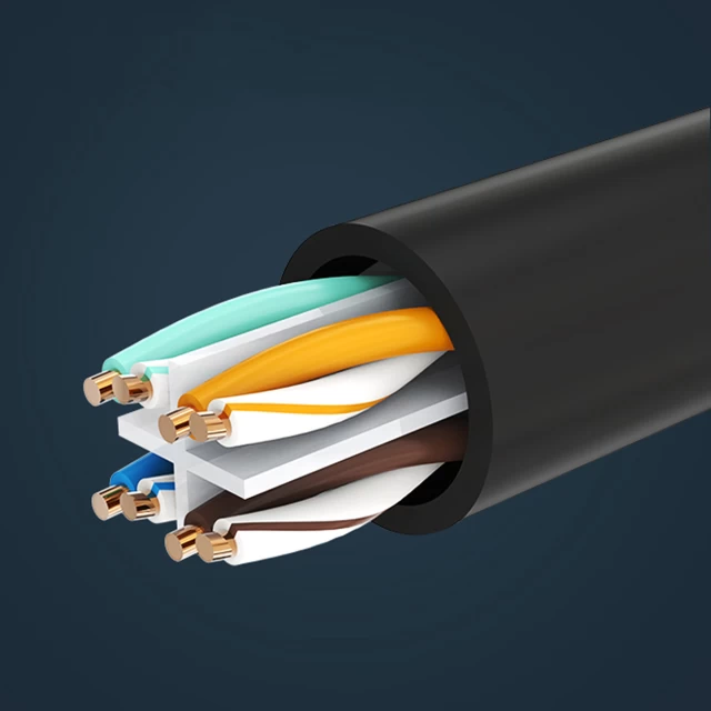 Кабель-подовжувач Ugreen Ethernet RJ45 (Male) to RJ45 (Female) 1000Mbps 0.5m Black (6957303882786)