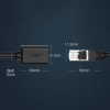 Кабель-подовжувач Ugreen Ethernet RJ45 (Male) to RJ45 (Female) 1000Mbps 1m Black (6957303882793)