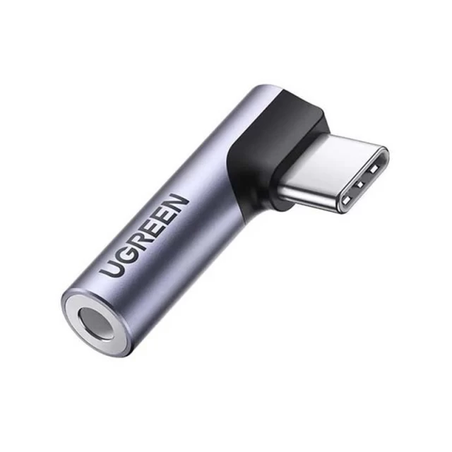 Адаптер Ugreen AV154 USB-C to AUX 3.5mm Mini Jack Grey (80384)