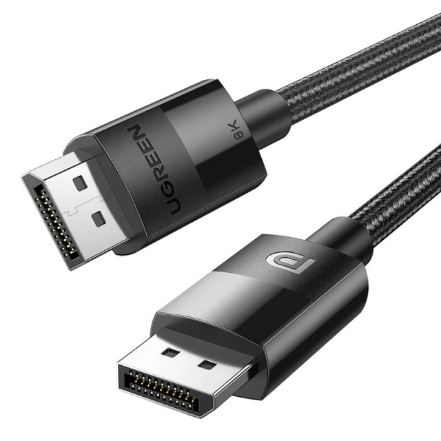 Кабель Ugreen DP114 DisplayPort to DisplayPort 8K 1m Black (80390)