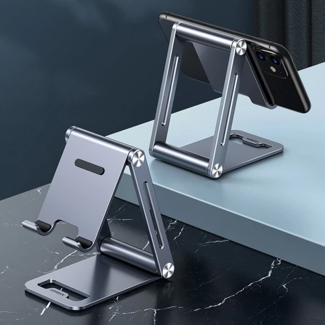 Підставка Ugreen Metal Aluminum Folding Phone Holder Tablet Gray (UGR1341GRY)