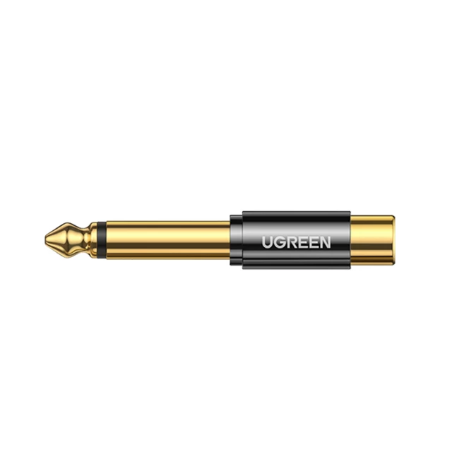 Штекер Ugreen 6.35mm Jack Adapter to RCA Gold (6957303887316)