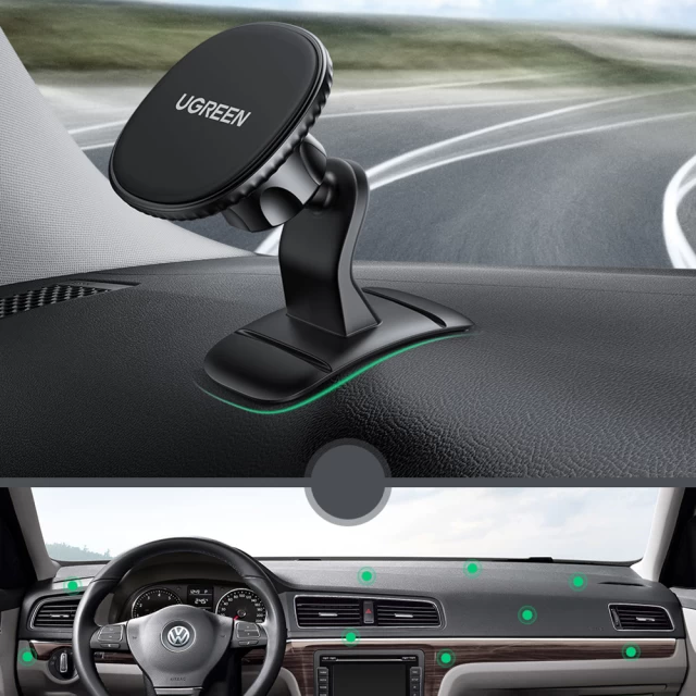 Автотримач Ugreen Magnetic Car Phone Holder Adhesive for Dashboard Black (UGR1183BLK)