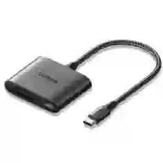 Кардридер Ugreen CM387 USB-C to USB-A/SD/TF Black (80798)