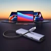 USB-хаб Ugreen 9-in-1 Multi-Functional USB Type-C to 2x USB 3.2 Gen 1/1x USB 2.0/2x HDMI 4K 60Hz/SD/TF/USB Type-C 100W/Ethernet RJ45 Gray (UGR1409)