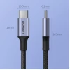 Кабель Ugreen Quick Charge USB Type-C to USB Type-C 100 Вт 5A 3m Gray (UGR1171GRY)