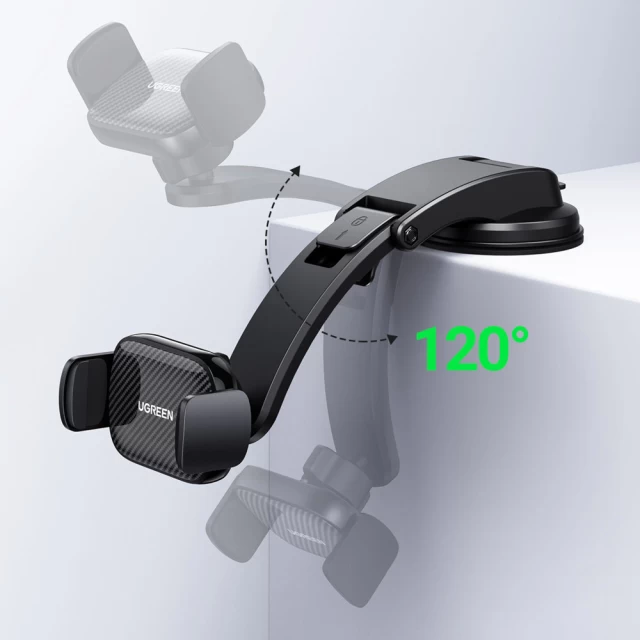 Автотримач Ugreen Car Phone Clamp For Cockpit Glass Black (UGR1268BLK)