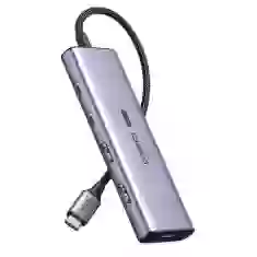 USB-хаб Ugreen USB-C to HDMI/2x USB-C/2x USB-A Grey (6957303893768)