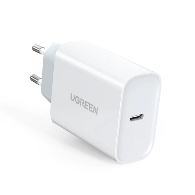 Мережевий зарядний пристрій Ugreen 30W USB-C with USB-C to USB-C Cable 2m White (90472)