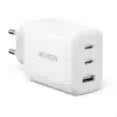 Мережевий зарядний пристрій Ugreen Fast Charger 65W 2xUSB-C/USB-A White (90496-UGREEN)