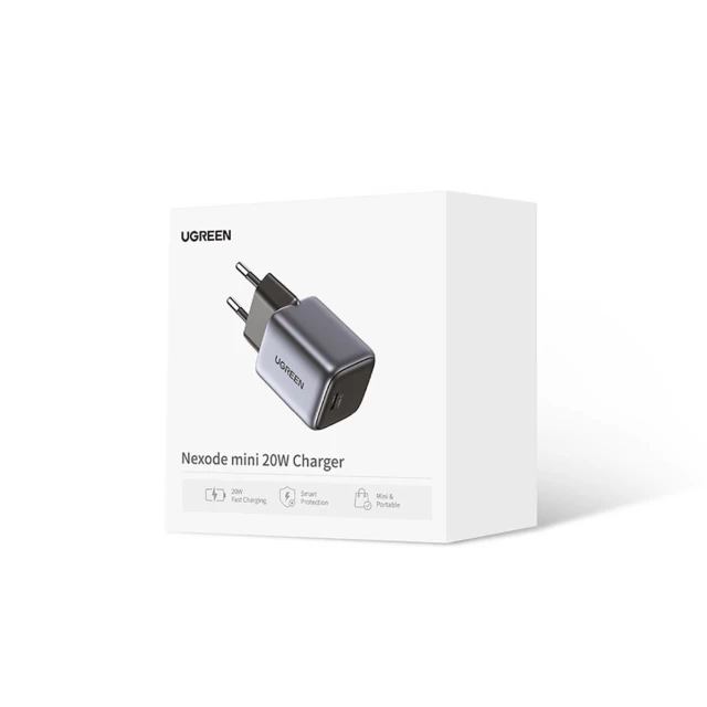 Сетевое зарядное устройство Ugreen Nexode Mini 20W USB-C Grey (90664)