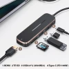 USB-хаб Usams SJ575 USB-C to 2xUSB-A | USB-C | HDMI | microSD | SD Black (SJ575HUB01)