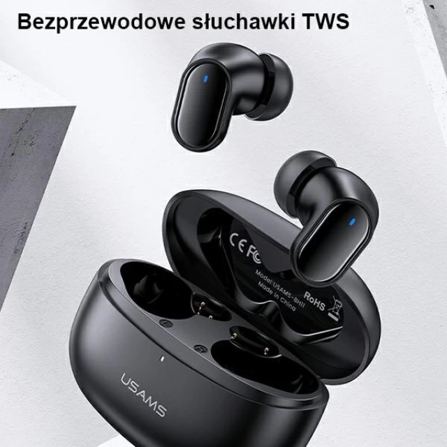 Бездротові навушники Usams BH Series TWS Bluetooth 5.1 Black (BHUBH01)