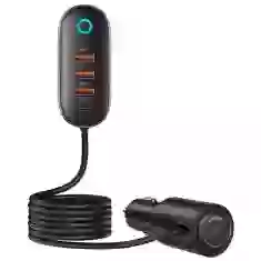 Автомобильное зарядное устройство Usams US-CC161 PD/FC/QC 156W 3xUSB-A | USB-C Black (CC161CC01)