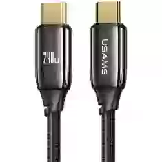 Кабель Usams US-SJ580 U82 PD3.1/FC USB-C to USB-C 240W 1.2m Black (SJ580USB01)