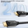 Кабель Usams US-SJ581 U82 PD3.1/FC USB-C to USB-C 240W 2m Black (SJ581USB01)