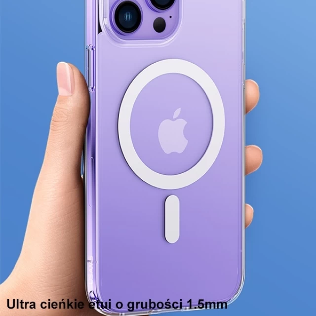 Чохол Usams Ice Magnet для iPhone 14 Plus Transparent with MagSafe (US-BH801)