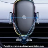 Автодержатель с функцией беспроводной зарядки Usams CD187 15W Wireless Charging Car Holder with Colorful Light Black (CD187ZJ01)