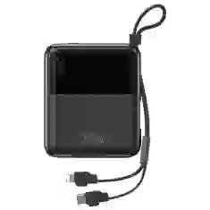 Портативний зарядний пристрій Usams PB69 Fast Charge Digital Display 22.5W 10000mAh QC3.0/PD3.0 with USB-C | Lightning Cable Black (10KCD18601)