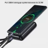 Портативное зарядное устройство Usams PB69 Fast Charge Digital Display 22.5W 10000mAh QC3.0/PD3.0 with USB-C | Lightning Cable Black (10KCD18601)