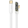 Кабель Usams US-SJ584 Iceflake PD/FC USB-C to USB-C 100W 1.2m White (SJ584USB02)