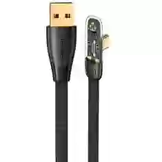 Кабель Usams US-SJ585 Iceflake PD/FC USB-A to USB-C 66W 6A 1.2m Black (SJ585USB01)