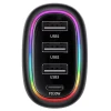 Автомобільний зарядний пристрій Usams US-CC170 C34 PD 48W USB-C | 3xUSB-A Black (CC170CC01)