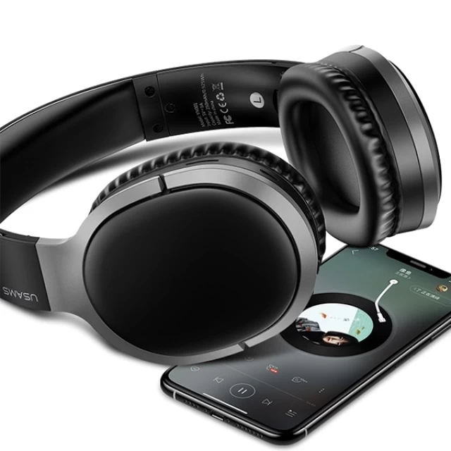 Бездротові навушники Usams YN001 Wireless Noise Cancelling Headphones Black (TDLYEJ01)