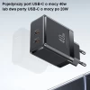 Мережевий зарядний пристрій Usams US-CC172 T54 PD/FC/QC 40W 2xUSB-C White (CC172TC02)