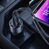 Автомобільний зарядний пристрій Usams US-CC176 C36 PD/FC/QC 95W USB-A | USB-C Purple (CC176CC02)