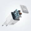 Сетевое зарядное устройство Usams US-CC189 X-ron Series PD/FC/QC 30W USB-A | USB-C White (CC189TC02)