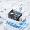 Мережевий зарядний пристрій Usams US-CC180 Sandru Series PD/FC/QC 65W 2xUSB-C | USB-A Black (CC180TC01)