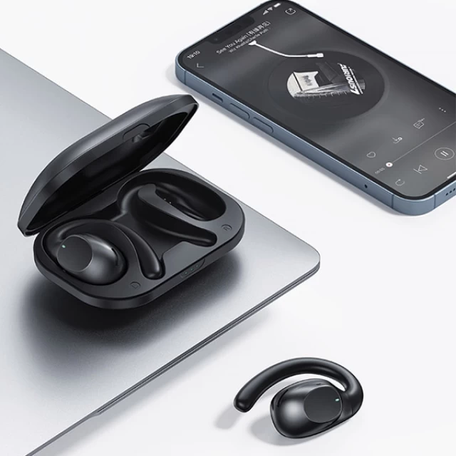 Бездротові навушники Usams EM Series OWS TWS Bluetooth 5.3 Black (BHUEM01)