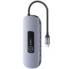USB-хаб Usams SJ643 PD 100W 8-in1 USB-C to 3xUSB-A 3.0 | TF | SD | USB-C | HDMI | RJ45 Tarnish (SJ643HUB01)
