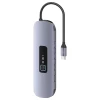 USB-хаб Usams SJ644 PD 100W 10-in1 USB-C to 3xUSB-A 3.0 | USB-A 2.0 | TS | SD | USB-C | HDMI | RJ45 | VGA Tarnish (SJ644HUB01)