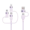 Кабель Usams US-SJ646 U85 PD | FC 6-in-1 USB-A/USB-C to USB-C/Lightning/Micro-USB 100W 2m Purple (SJ646USB02)