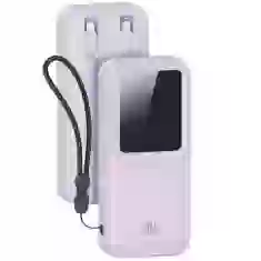 Портативное зарядное устройство Usams X-Chel Series FC/PD/QC 30000mAh 20W USB-A/USB-C with Built-in USB-C/Lightning Cable Purple (30KCD21303)