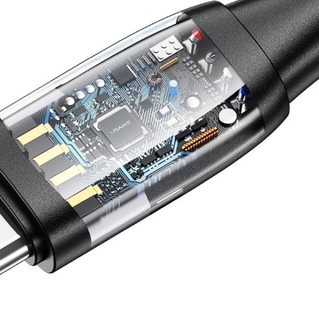 Кабель Usams US-SJ654 U85 PD | FC USB-A/USB-C to USB-C/Lightning/Micro-USB 100W 1.2m Black (SJ654USB01)