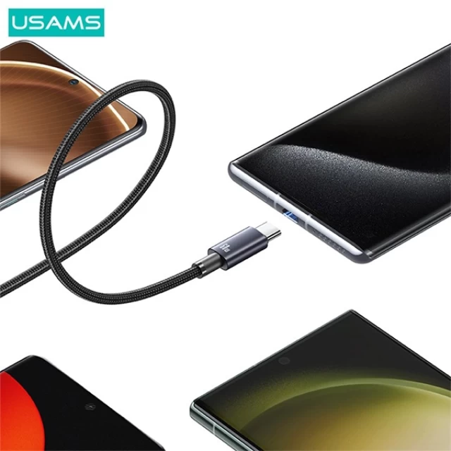 Кабель Usams US-SJ678 FC USB-C to USB-C 60W 25cm Tarnish (SJ678USB01)