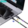 Кабель Usams US-SJ678 FC USB-C to USB-C 60W 25cm Tarnish (SJ678USB01)