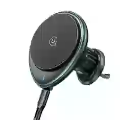 Автодержатель с функцией беспроводной зарядки Usams CD222 15W Wireless Charging Car Holder Black (CD222ZJ01)