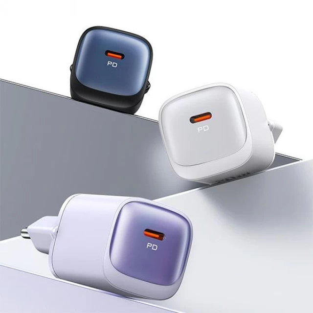 Мережевий зарядний пристрій Usams HC Series FC 20W USB-C Purple (CC248TC03)