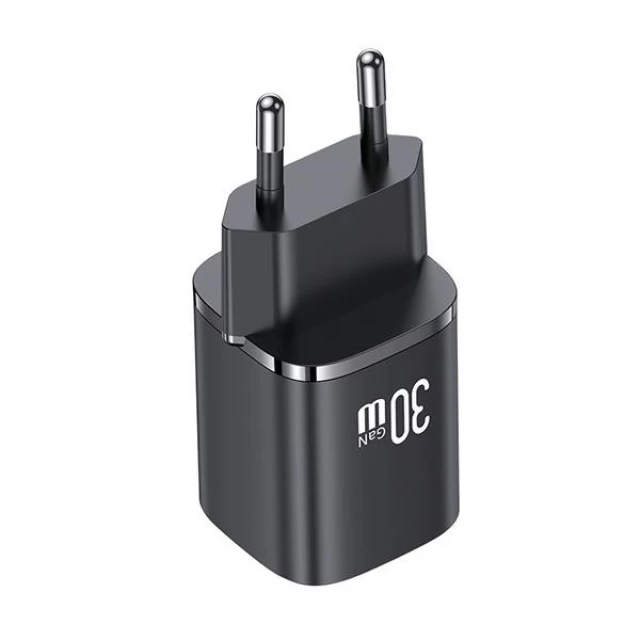 Мережевий зарядний пристрій Usams HC Series FC 30W USB-C | USB-A Black (CC254TC01)