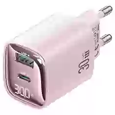 Мережевий зарядний пристрій Usams XC Series FC 30W USB-C | USB-A Pink (CC229TC03)