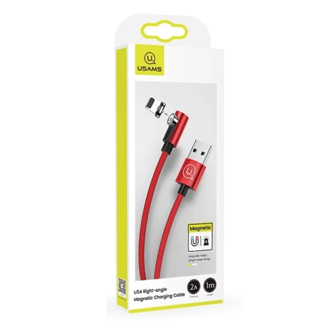 Кабель Usams US-SJ444 U54 USB-A to Lightning 1m Red (SJ444USB02)