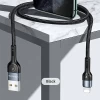 Кабель Usams US-SJ448 U55 USB-A to Lightning 2A 1m Black (SJ448USB01)