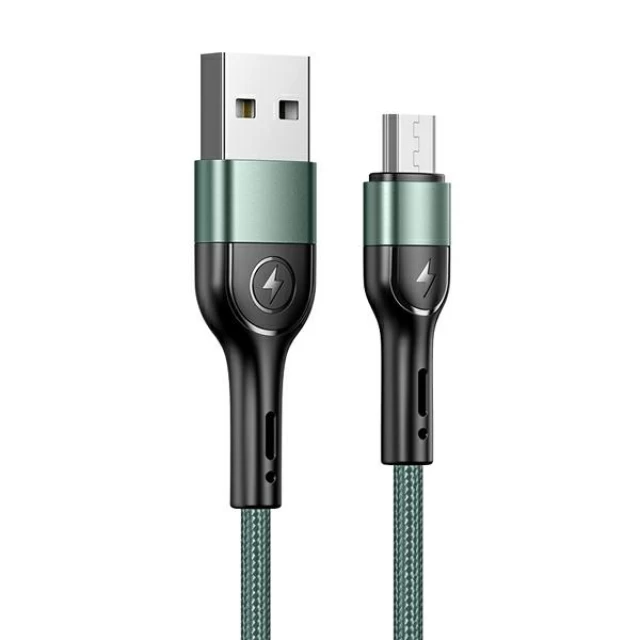 Кабель Usams US-SJ450 U55 USB-A to Micro-USB 2A 1m Green (SJ450USB02)