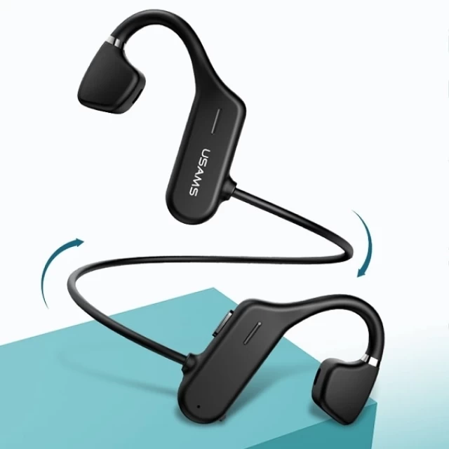 Бездротові навушники Usams JC001 Sports Headphone Bluetooth 5.0 Black (BHUJC01)