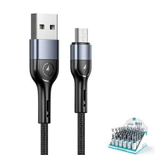Кабель Usams US-SJ450 U55 USB-A to Micro-USB 2A 1m Black (SJ450ZJ01)